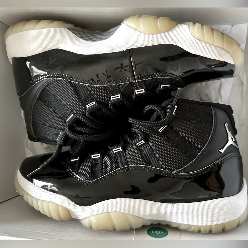 Black & white Jordan 11s